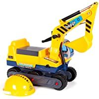 Bopster Correpasillos - Tractor Amarillo con Excavadora